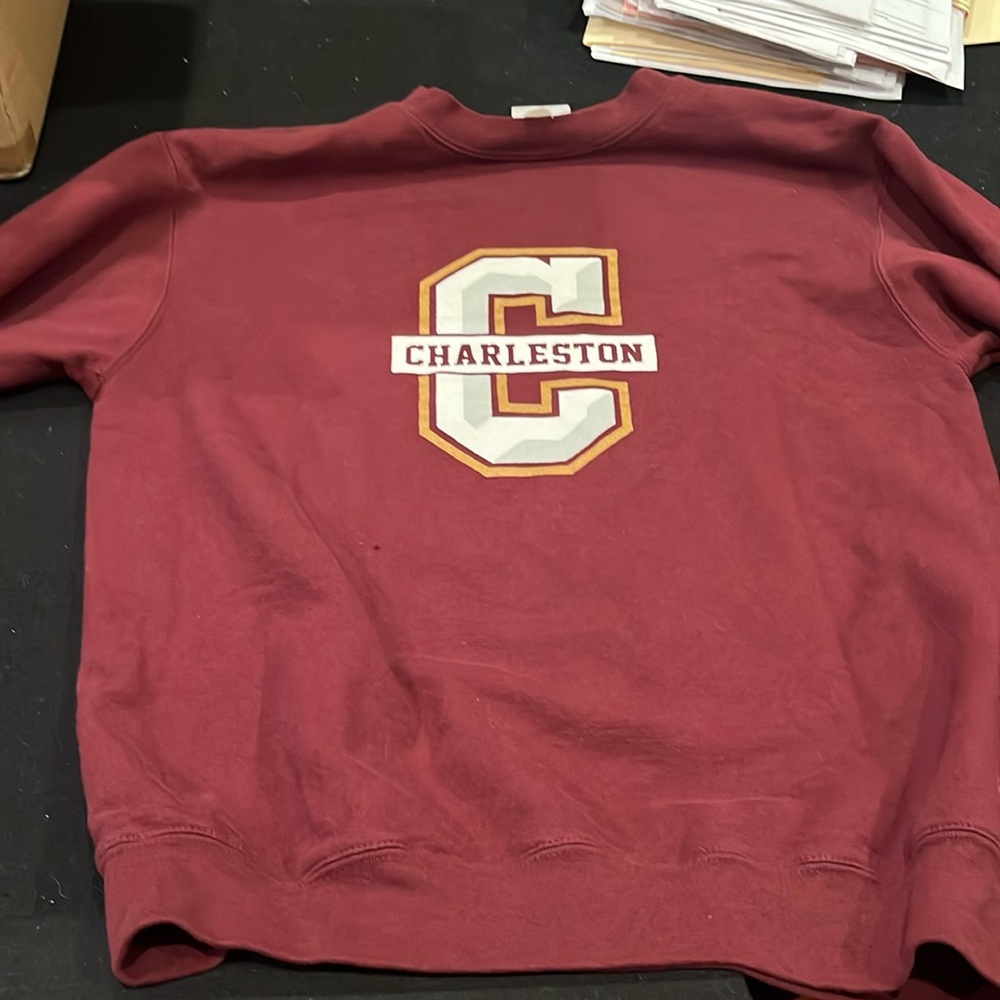 Charleston champion sweatshirt maroon small